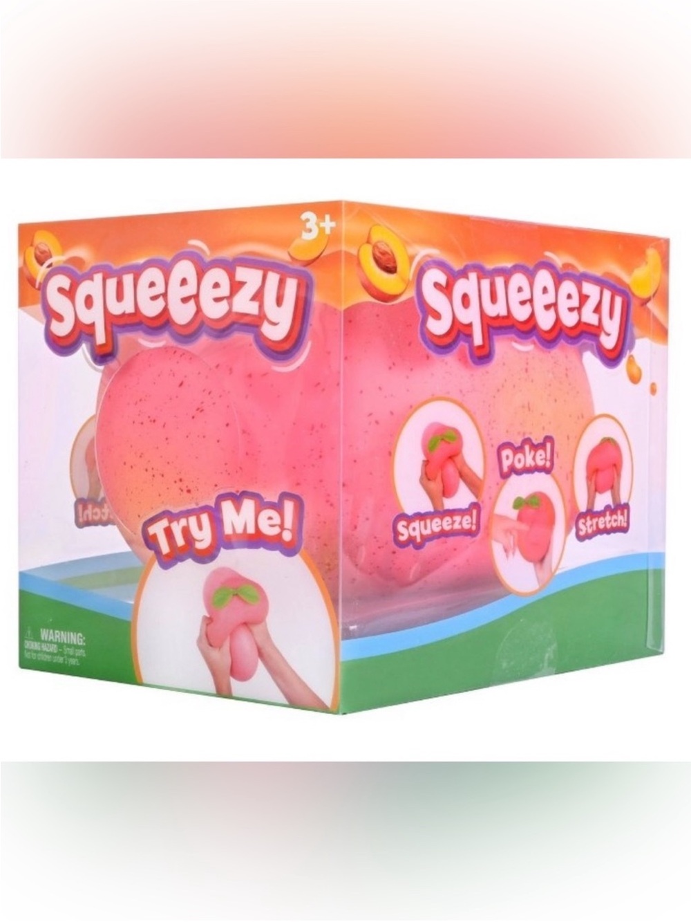 Squeezy Jumbo Pink Peach Squishy Toy